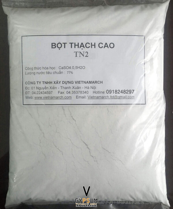 Phân phối bột thạch cao nội địa TN Canxi Sunphat Hemihydrat