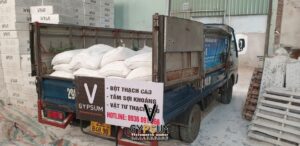 Vận chuyển 12 tấn bột thạch cao tại Quảng Trị