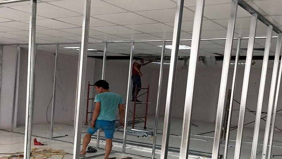 Khung xương vách thạch cao 2 mặt chất lượng