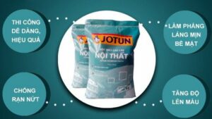 1 bao bột bả thạch cao Jotun phủ được bao nhiêu m2?
