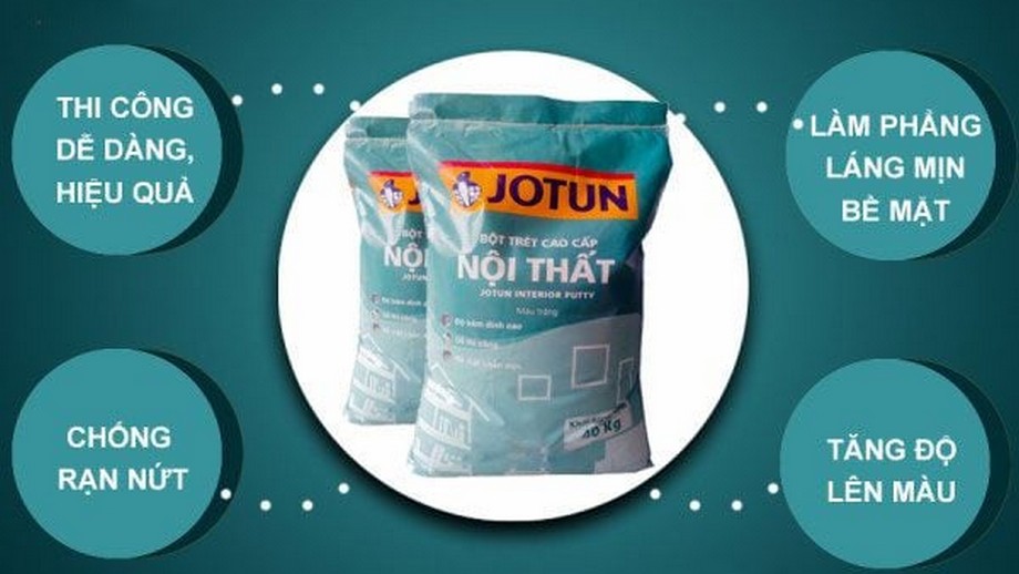 1 bao bột bả thạch cao Jotun phủ được bao nhiêu m2?