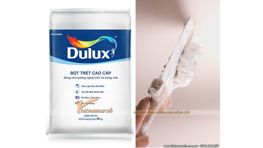 Cách chọn mua bột bả thạch cao Dulux chất lượng