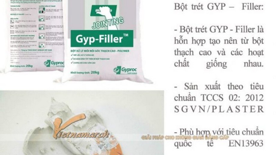 Vì sao nên dùng bột xử lý mối nối thạch cao Gyp-Filler cho công trình?