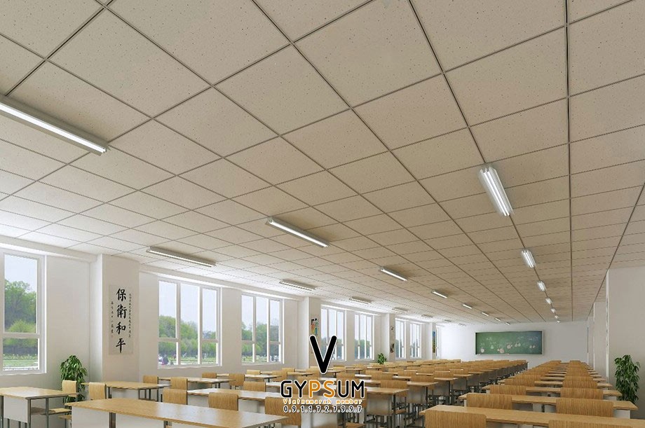 Định mức vật tư trần thạch cao